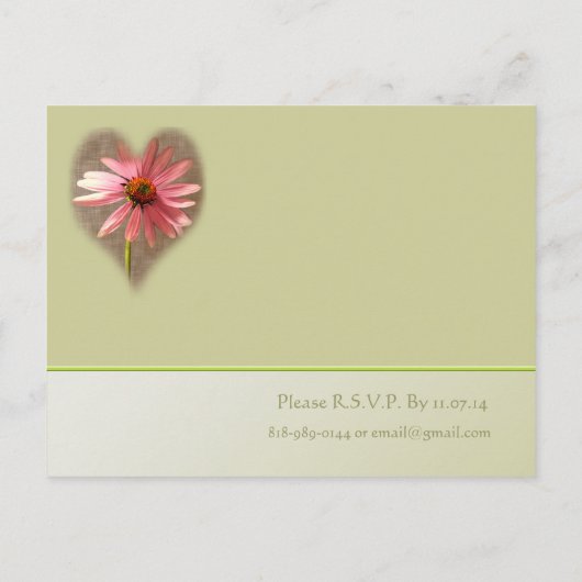 Einladung zur Hochzeit Vintager Vögel (Rückseite)