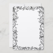 Einladung zur Hochzeit Vintager Weintrauben (Rückseite)