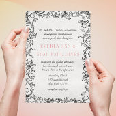 Einladung zur Hochzeit Vintager Weintrauben