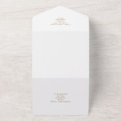 Einladung zur Hochzeit von 3in1 Klassischem Weißem (Außenbereich)