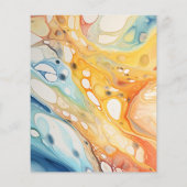 Einladung zur Hochzeit von Abstrakten Meereswellen (Rückseite)