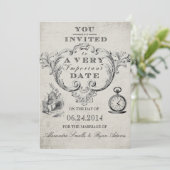 Einladung zur Hochzeit von Alicen im Wunderland (Stehend Vorderseite)