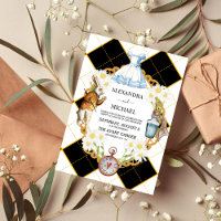 Einladung zur Hochzeit von Alicen im Wunderland