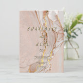 Einladung zur Hochzeit von alkoholischen Getränken (Stehend Vorderseite)