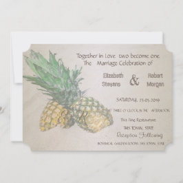 Einladung zur Hochzeit von Ananas