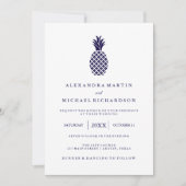 Einladung zur Hochzeit von Ananas (Vorderseite)
