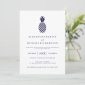 Einladung zur Hochzeit von Ananas (Stehend Vorderseite)
