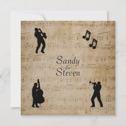 Einladung zur Hochzeit von Antiquitäten (Rückseite)