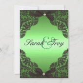 Einladung zur Hochzeit von Apple Green und Black L (Rückseite)