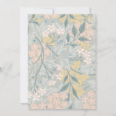 Einladung zur Hochzeit von aquamarinen Herbst-Wass (Rückseite)