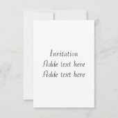 Einladung zur Hochzeit von Aquarellfarben , Vorlag (Rückseite)