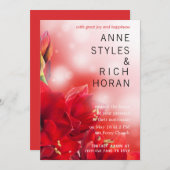 Einladung zur Hochzeit von atemberaubender Roter F (Vorne/Hinten)