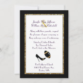Einladung zur Hochzeit von Black and Gold (Vorderseite)
