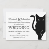 Einladung zur Hochzeit von Black Cat (Vorderseite)