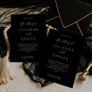 Einladung zur Hochzeit von Black MOD Calligraphy