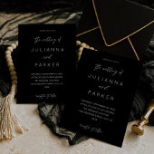 Einladung zur Hochzeit von Black MOD Calligraphy