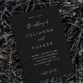 Einladung zur Hochzeit von Black MOD Calligraphy