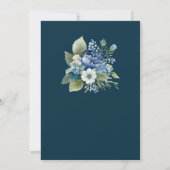 Einladung zur Hochzeit von Blauer Flora (Rückseite)
