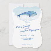 Einladung zur Hochzeit von Blauwalen (Vorderseite)