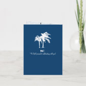 Einladung zur Hochzeit von Blue Bahamas Passport (Rückseite)
