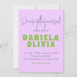 Einladung zur Hochzeit von Blume