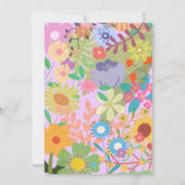 Einladung zur Hochzeit von Blume (Rückseite)