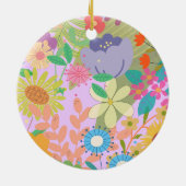 Einladung zur Hochzeit von Blume Keramik Ornament (Hinten)