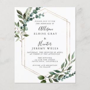 Einladung zur Hochzeit von Blumenrahmen