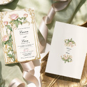 Einladung zur Hochzeit von Blush and Gold Floral