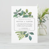 Einladung zur Hochzeit von Botanica (Stehend Vorderseite)