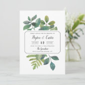 Einladung zur Hochzeit von Botanica (Stehend Vorderseite)