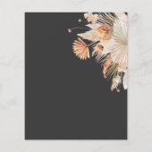 Einladung zur Hochzeit von botanischem Pampasgras (Rückseite)