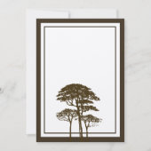 Einladung zur Hochzeit von Brown Oak Tree (Vorderseite)