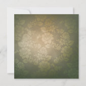 Einladung zur Hochzeit von Burgund und Cream Iris (Rückseite)