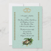 Einladung zur Hochzeit von Calla Lilien und Schmet (Rückseite)