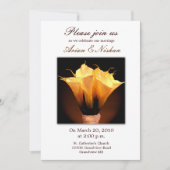 Einladung zur Hochzeit von Calla lily (Vorderseite)