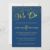 Einladung zur Hochzeit von Calligraphy Gold Foil (Vorderseite)