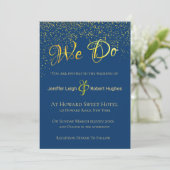 Einladung zur Hochzeit von Calligraphy Gold Foil (Stehend Vorderseite)