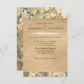 Einladung zur Hochzeit von Camouflage Burlap (Vorne/Hinten)