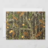 Einladung zur Hochzeit von Camouflage und Orange L (Rückseite)