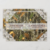 Einladung zur Hochzeit von Camouflage und White La (Vorne/Hinten)