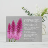 Einladung zur Hochzeit von Celosia (Stehend Vorderseite)