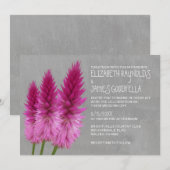 Einladung zur Hochzeit von Celosia (Vorne/Hinten)
