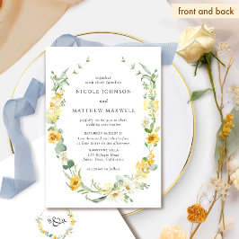 Einladung zur Hochzeit von Chic Yellow and White F