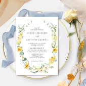 Einladung zur Hochzeit von Chic Yellow and White F