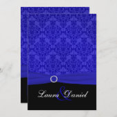 Einladung zur Hochzeit von Cobalt Blue und Black D (Vorne/Hinten)