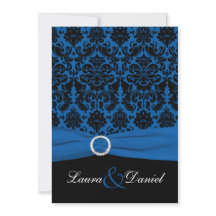 Einladung zur Hochzeit von Cobalt Blue und Black D