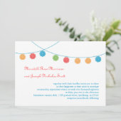 Einladung zur Hochzeit von Doily Garland (Stehend Vorderseite)