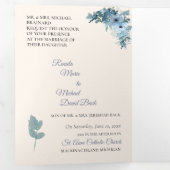 Einladung zur Hochzeit von Dreifach blaublauer Flo (Innen Erste Seite)