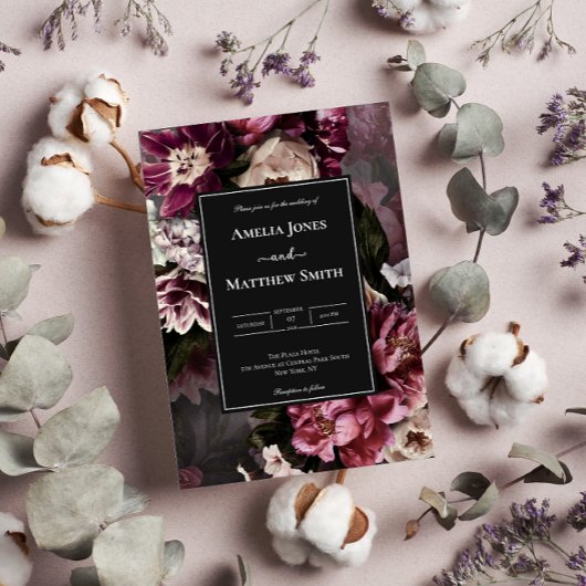 Einladung zur Hochzeit von Dunkelheit und Moody Fl